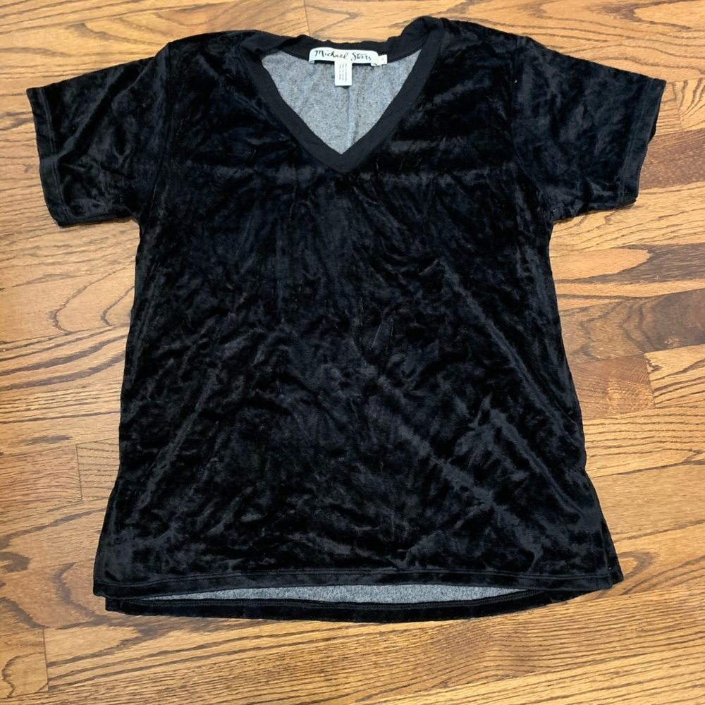 Anthropologie Michael Stars Velvet Top